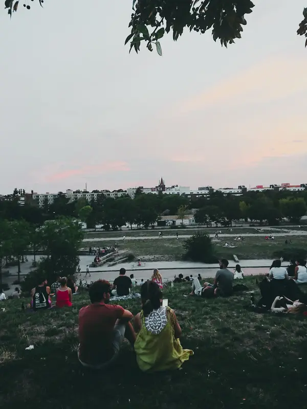 Mauerpark em Berlin, no Verão