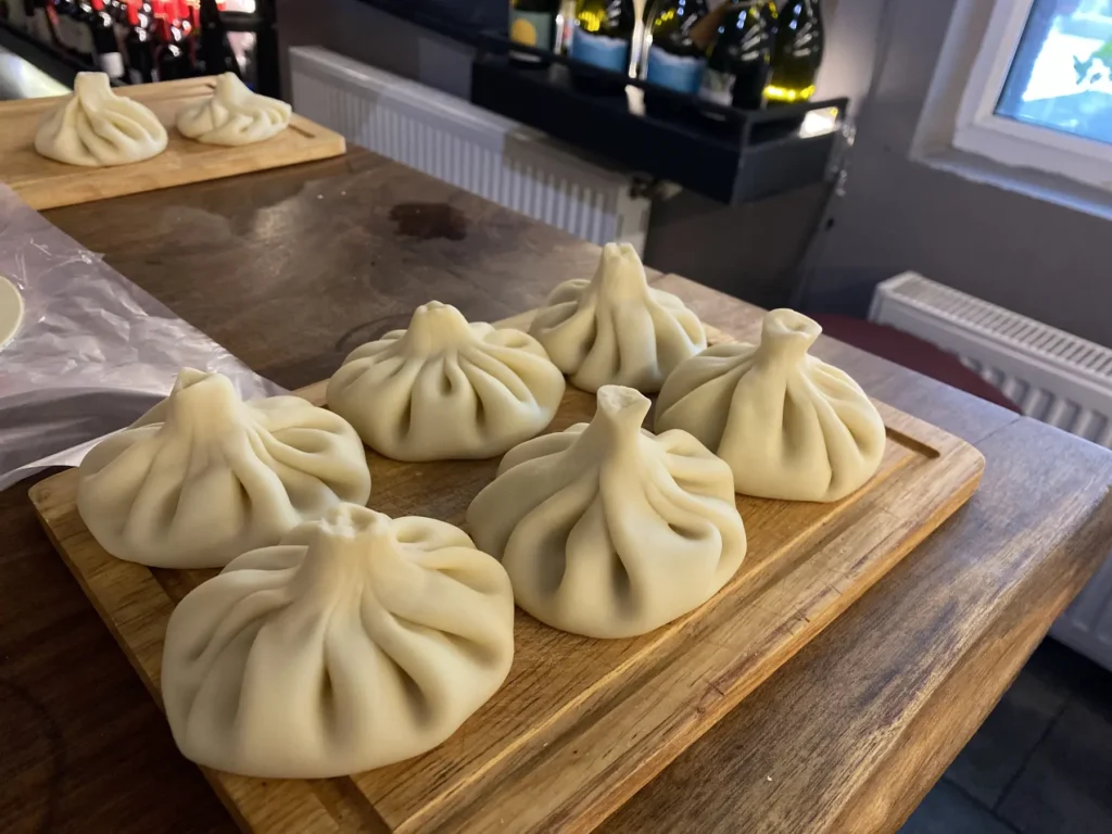 Khinkali - comida típica da geórgia